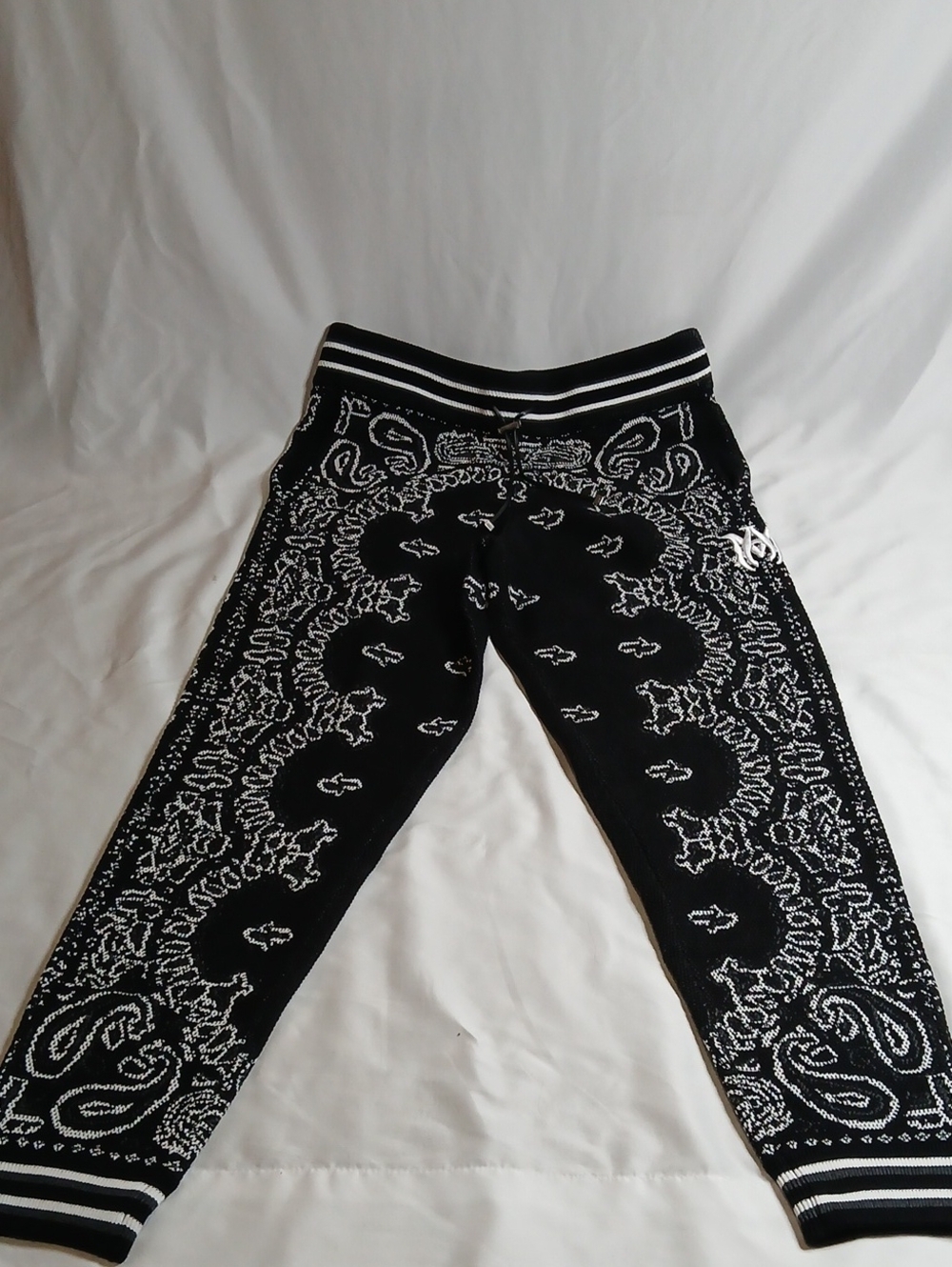 AMIRI Black Bandana-Print Jogger Pants - Picture 1 of 5